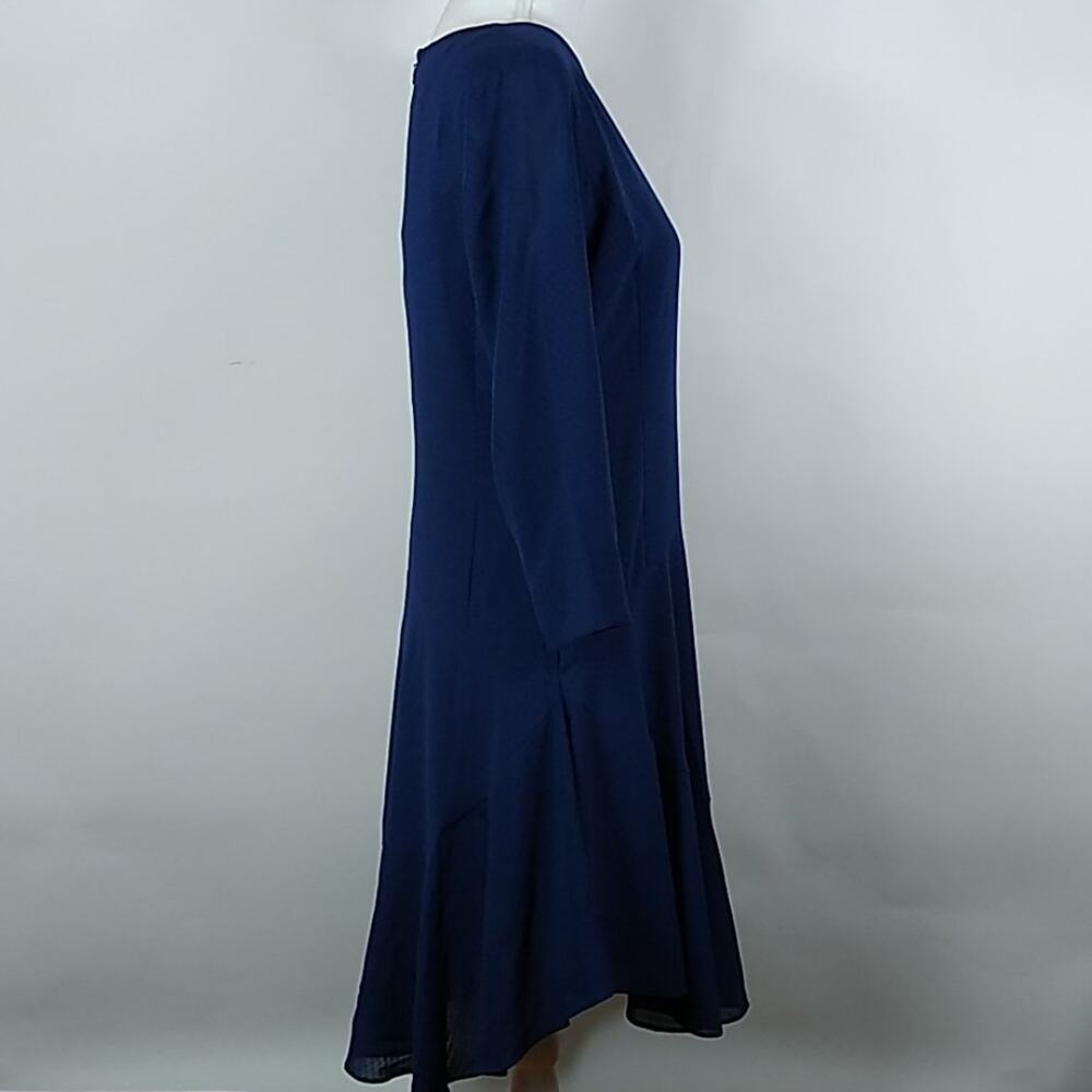 Donna Morgan 3/4 Sleeve Drop Waist Chiffon Dress 4P - Picture 5 of 11